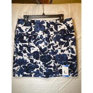 S.C. & Co 360° TUMMY CONTROL Skort Floral Stretch Pull-On Golf Large